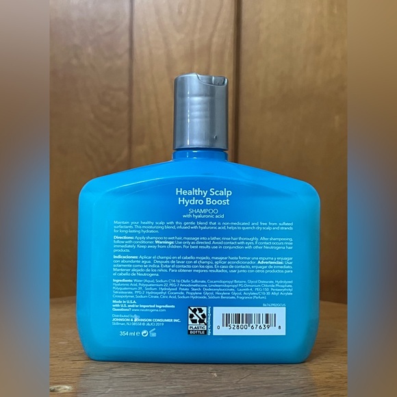 Neutrogena Healthy Scalp Hydro Boost Shampoo with Hyaluronic Acid 12 fl oz - Picture 2 of 6